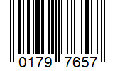 Barcode 01797657