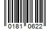 Barcode 01810622