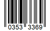 Barcode 03533369