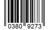 Barcode 03809273