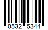 Barcode 05325344