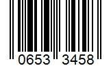 Barcode 06533458