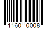 Barcode 11600008