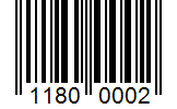Barcode 11800002