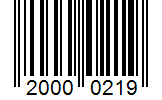 Barcode 20000219