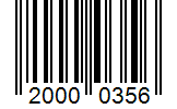 Barcode 20000356