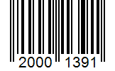 Barcode 20001391