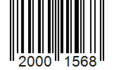 Barcode 20001568