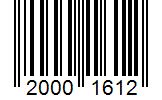 Barcode 20001612