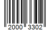 Barcode 20003302