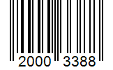 Barcode 20003388