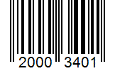 Barcode 20003401
