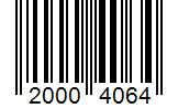 Barcode 20004064