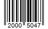 Barcode 20005047
