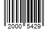 Barcode 20005429