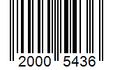 Barcode 20005436