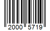 Barcode 20005719