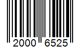 Barcode 20006525