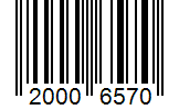 Barcode 20006570