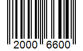 Barcode 20006600