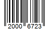 Barcode 20006723