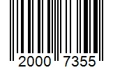 Barcode 20007355