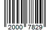 Barcode 20007829