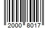 Barcode 20008017