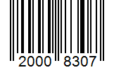 Barcode 20008307