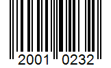 Barcode 20010232