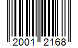 Barcode 20012168