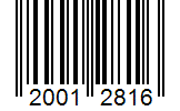 Barcode 20012816