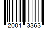 Barcode 20013363