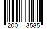 Barcode 20013585