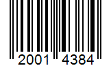 Barcode 20014384