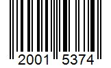 Barcode 20015374