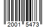 Barcode 20015473