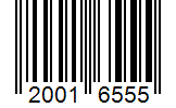 Barcode 20016555