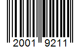 Barcode 20019211