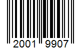 Barcode 20019907