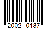 Barcode 20020187