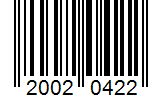Barcode 20020422