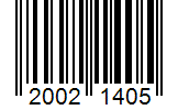 Barcode 20021405