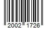 Barcode 20021726