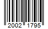Barcode 20021795