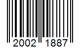 Barcode 20021887
