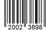 Barcode 20023898