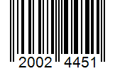 Barcode 20024451