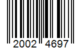 Barcode 20024697