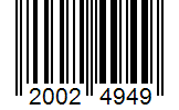 Barcode 20024949